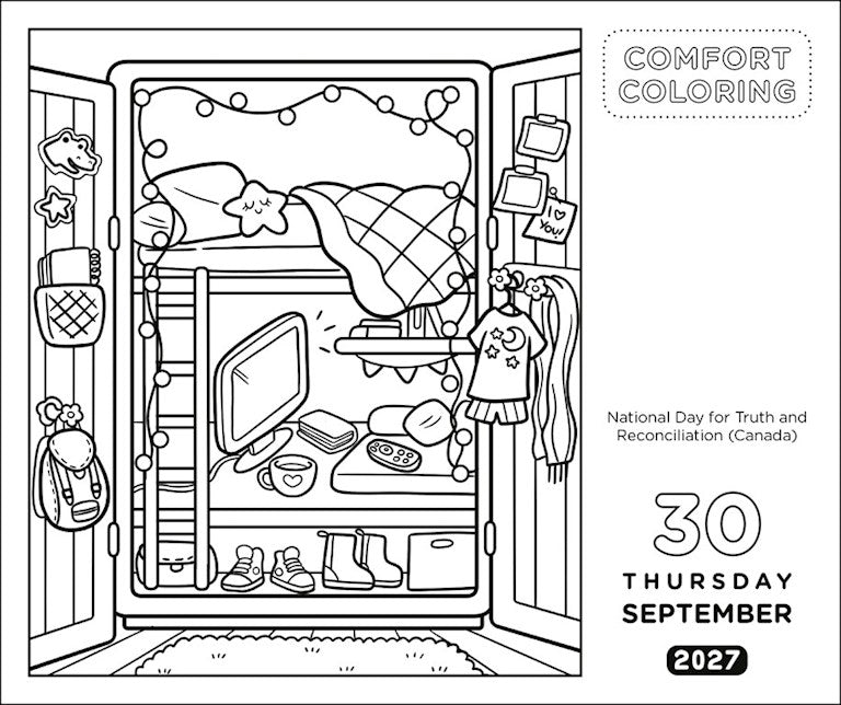 Comfort Coloring 2027 Box Calendar