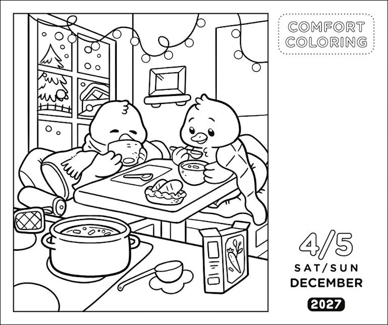 Comfort Coloring 2027 Box Calendar