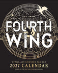 Fourth Wing Officially Licensed Fan Art 2027 Wall Calendar