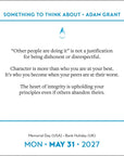 Adam Grant Something To Think About 2027 Box Calendar