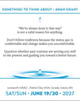 Adam Grant Something To Think About 2027 Box Calendar