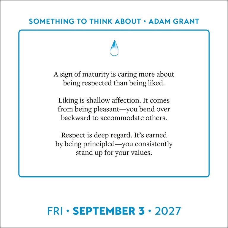 Adam Grant Something To Think About 2027 Box Calendar