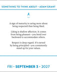 Adam Grant Something To Think About 2027 Box Calendar