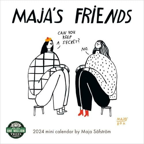 majas-friends-2024-mini-wall-calendar