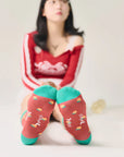 Lucky Mandarin Orange Socks