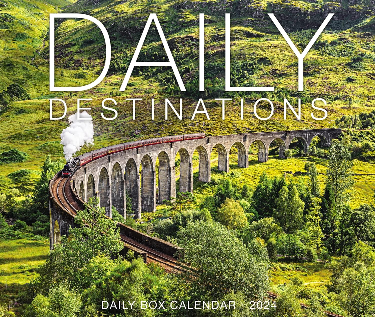 Daily Destinations Daily 2024 Box/Desk Calendar