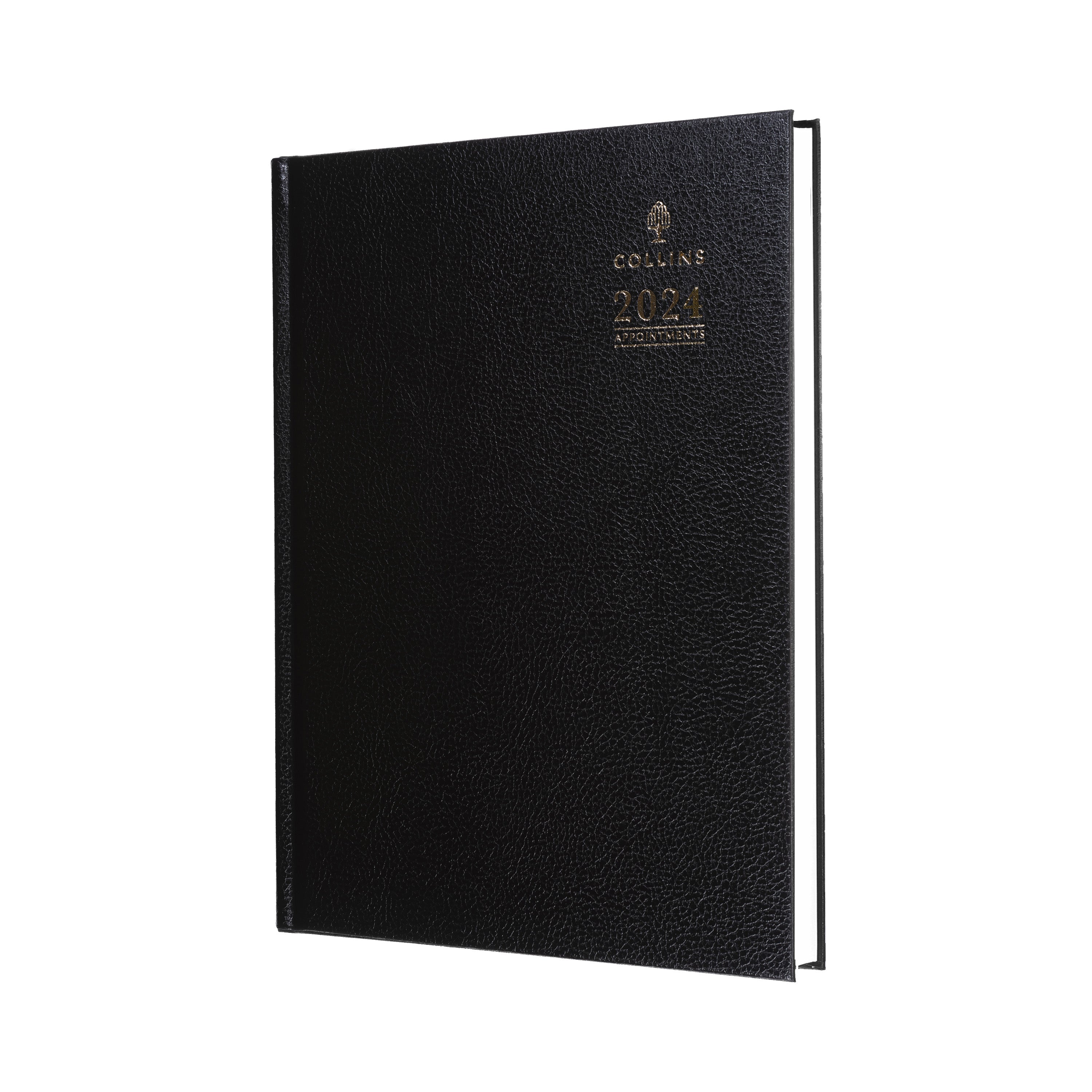 2024 A5 Week-to-View Business Diary with Appointments in Black