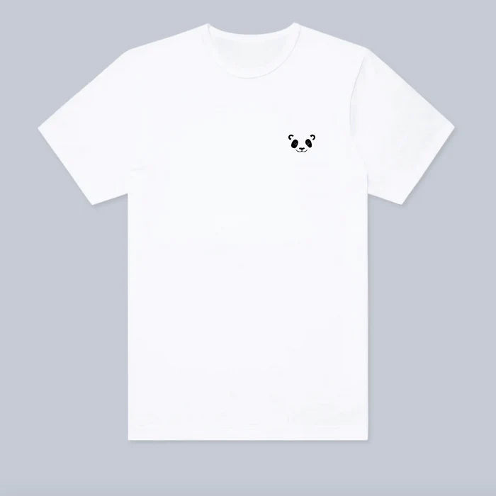 Panda Doodle Adult Embroidered T-shirt  | Bookazine HK