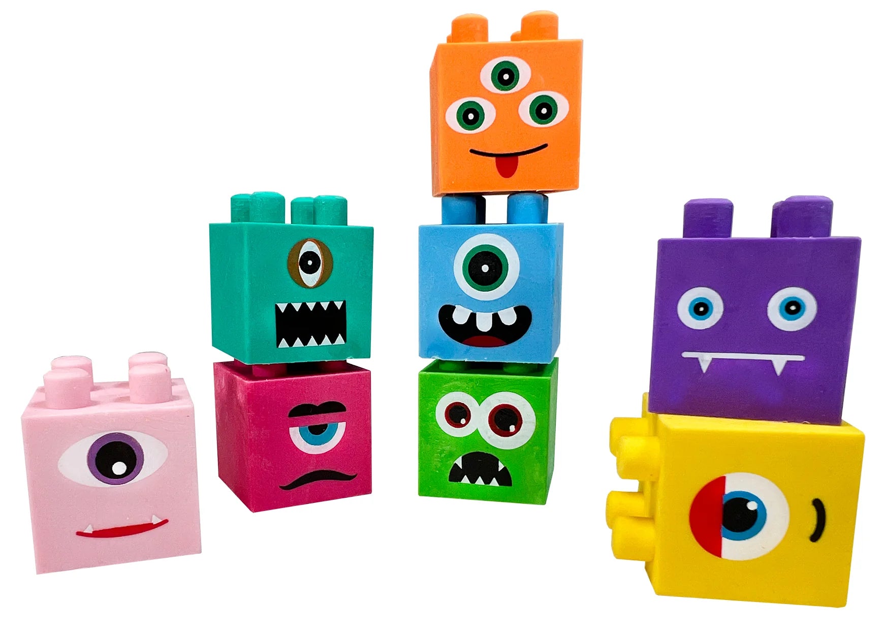 Monster Madness Interlocking Block Erasers  | Bookazine HK