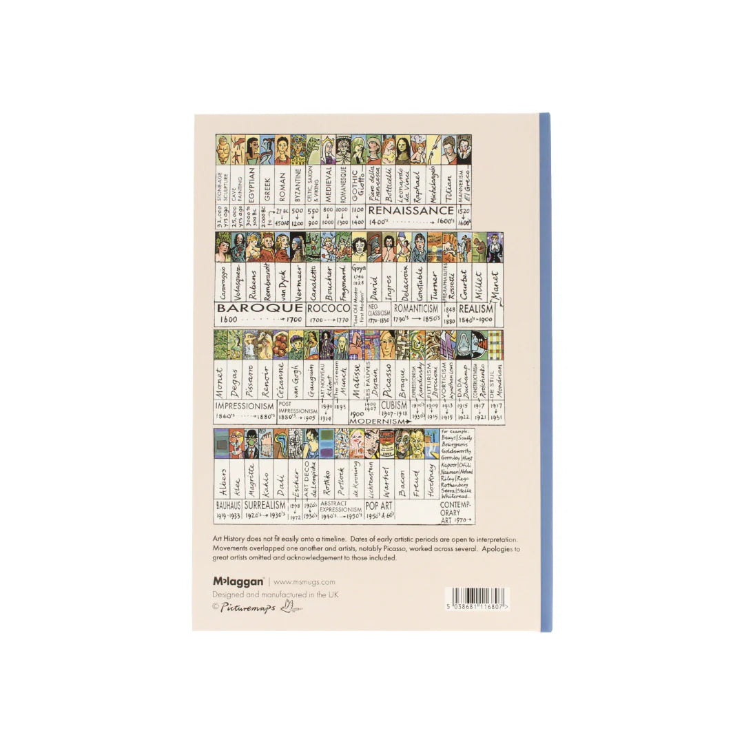 Art Chart A5 Hardback Notebook | Bookazine HK