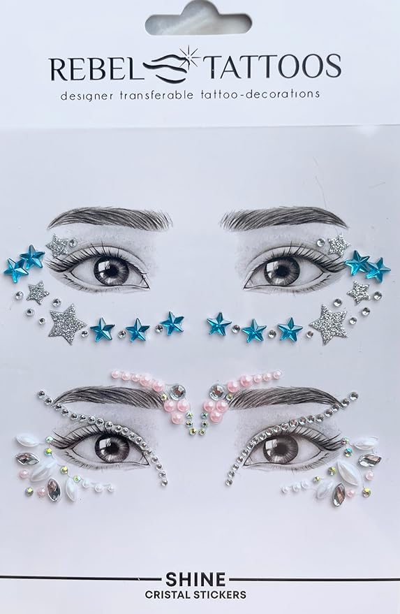 Azure Shine Temporary Eye Pearls And Face Gems | Bookazine HK