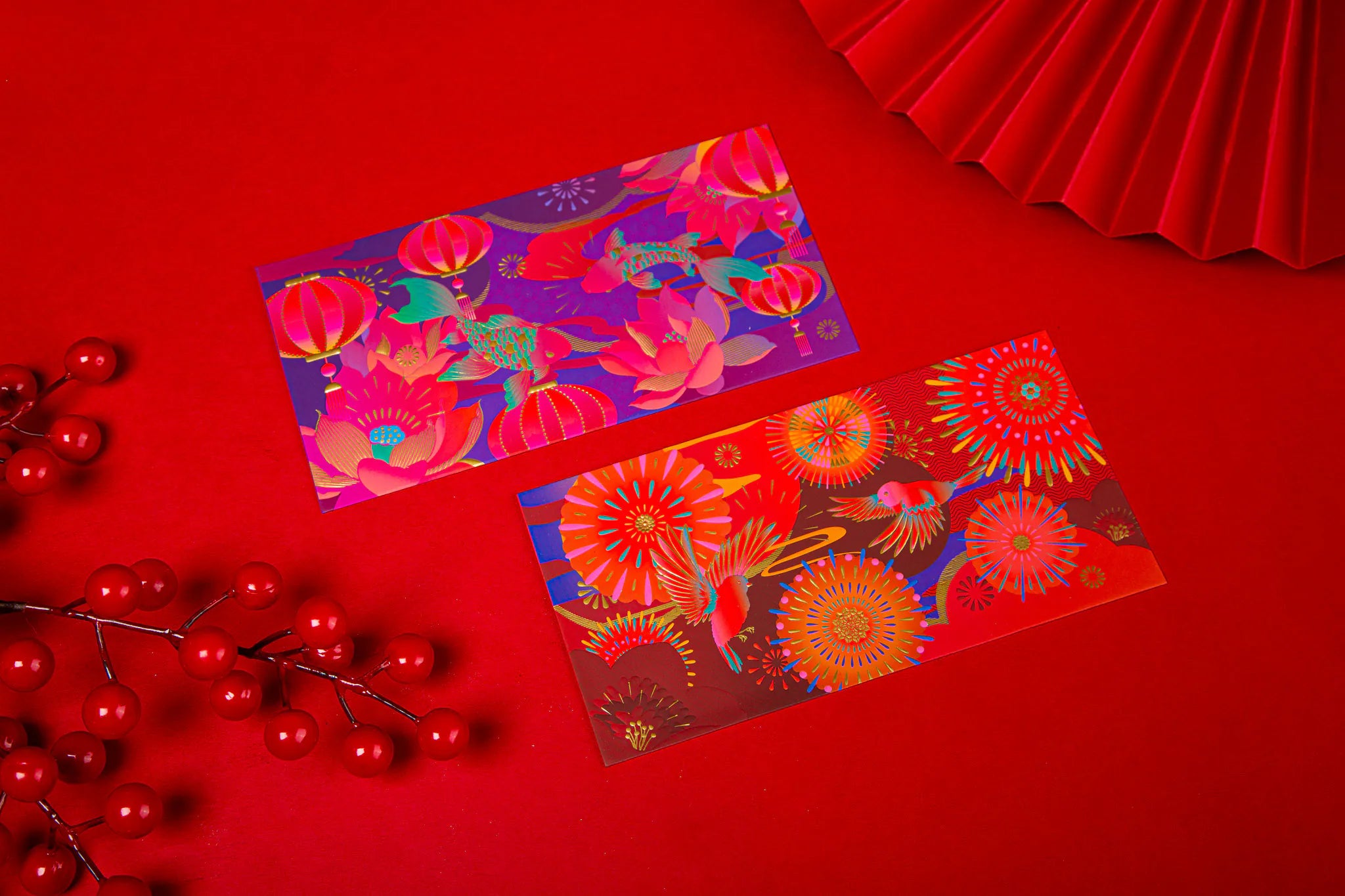 Birds & Fish Red Packet - Set Of 8 | Bookazine HK