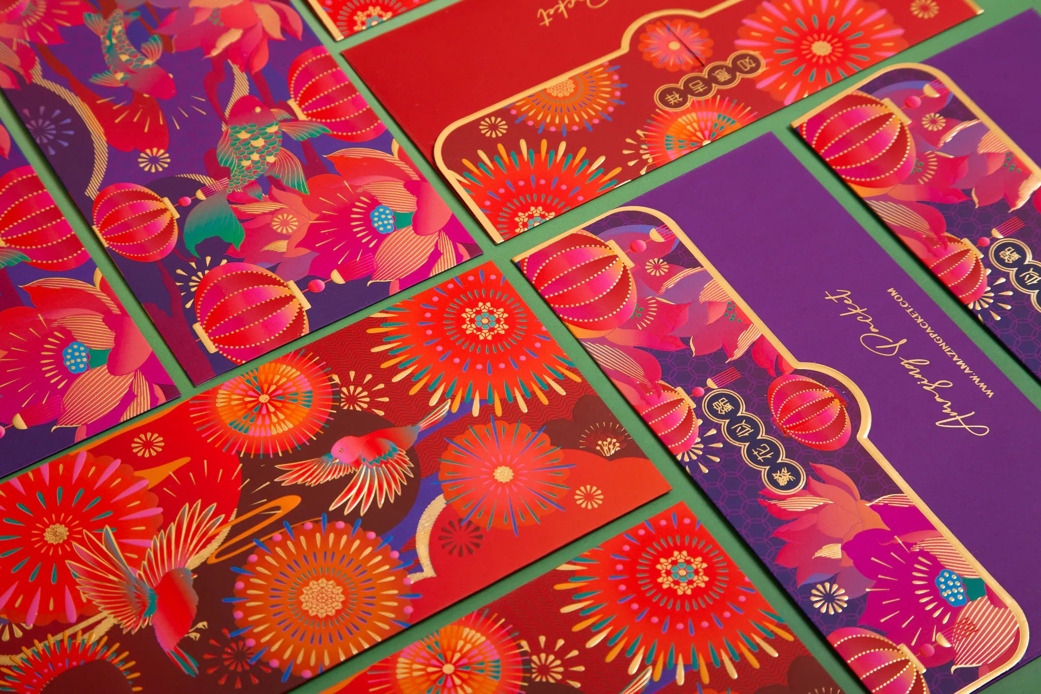 Birds & Fish Red Packet - Set Of 8 | Bookazine HK