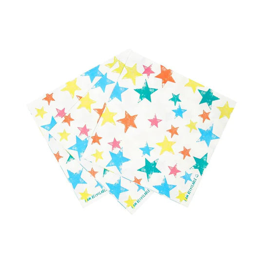 Birthday Brights Rainbow Star Napkin Pack of 20 | Bookazine HK