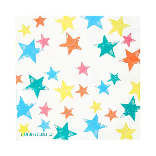 Birthday Brights Rainbow Star Napkin Pack of 20 | Bookazine HK