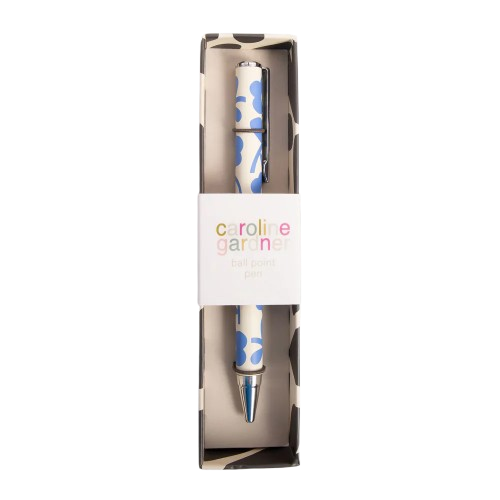 Blue Floral Boxed Pen