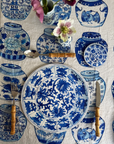 Blue & White Antique Chinese Plates Placemat Set Of 6