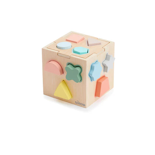 Bubble Wooden Shape Sorting Cube | Bookazine HK