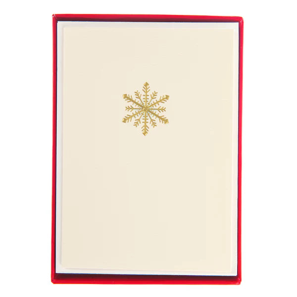 Traditional Snowflake La Petite Noel Holiday Boxed Card Pack Of 15 | Bookazine HK