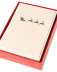 Santa Sleigh La Petite Noel Holiday Boxed Card Pack Of 15 | Bookazine HK