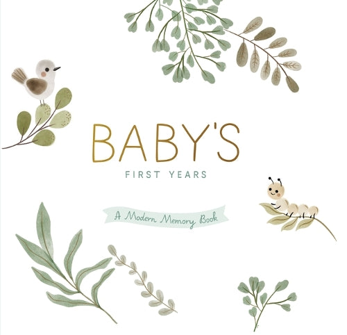 Baby's First Years-A Modern Memory Book with Keepsake Box