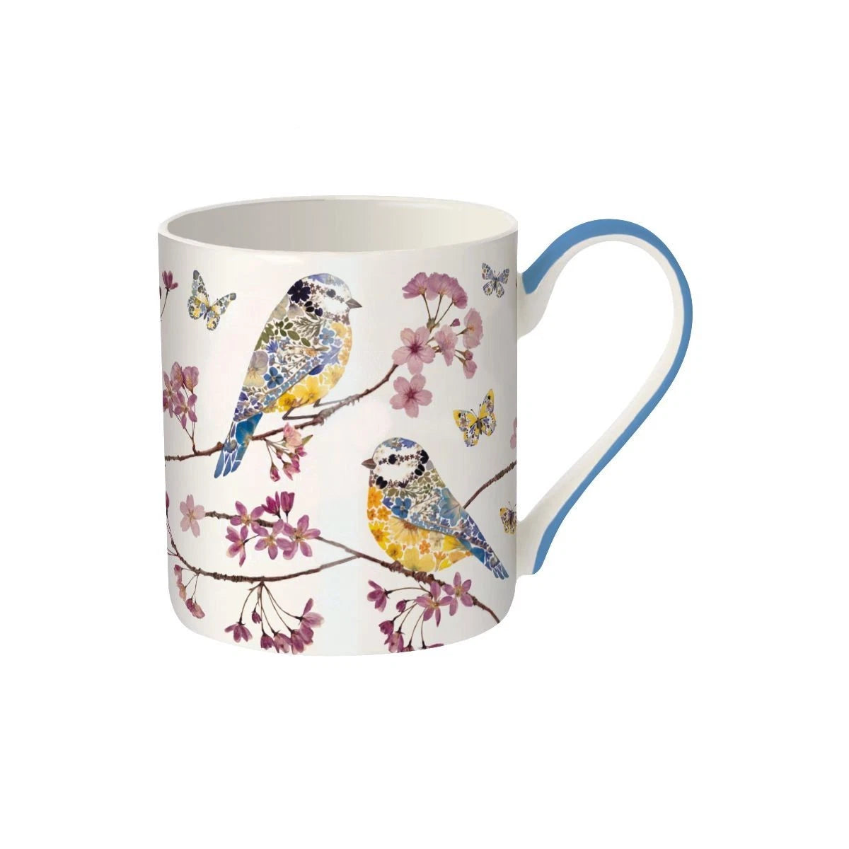 Blue Tits and Blossom China Mug