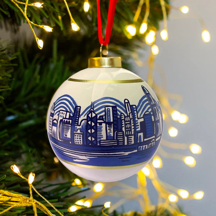 Glass Bauble Hong Kong Skyline Bubble | Bookazine HK