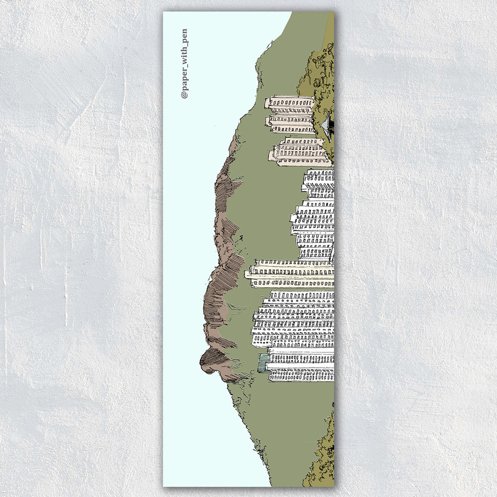 Hand-Drawn Bookmark: Lion Rock | Bookazine HK