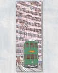 Hand-Drawn Bookmark: Monster Building With Tram | Bookazine HK