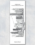 Hand-Drawn Bookmark: Victoria Harbour