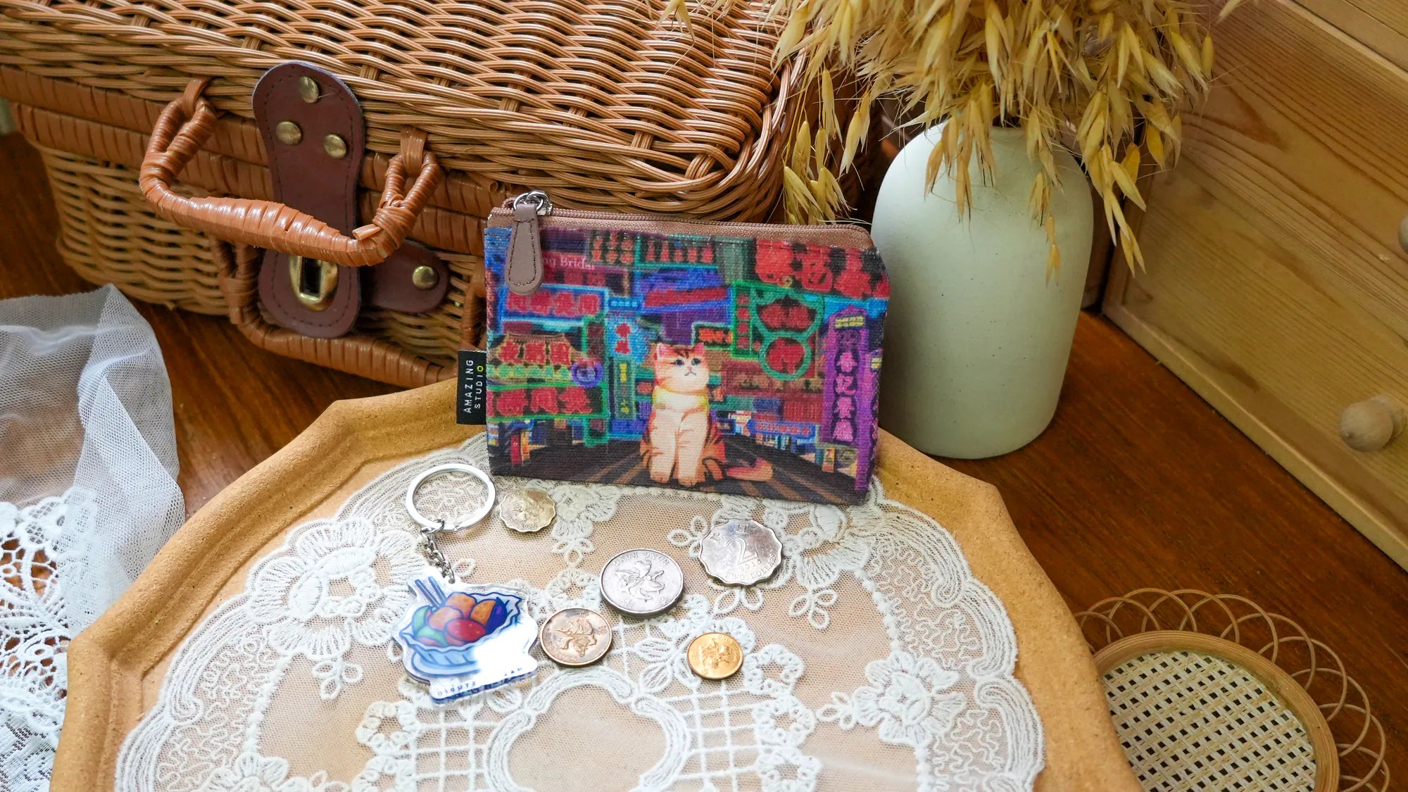 Neon Colours Canvas Coin Pouch | Bookazine HK