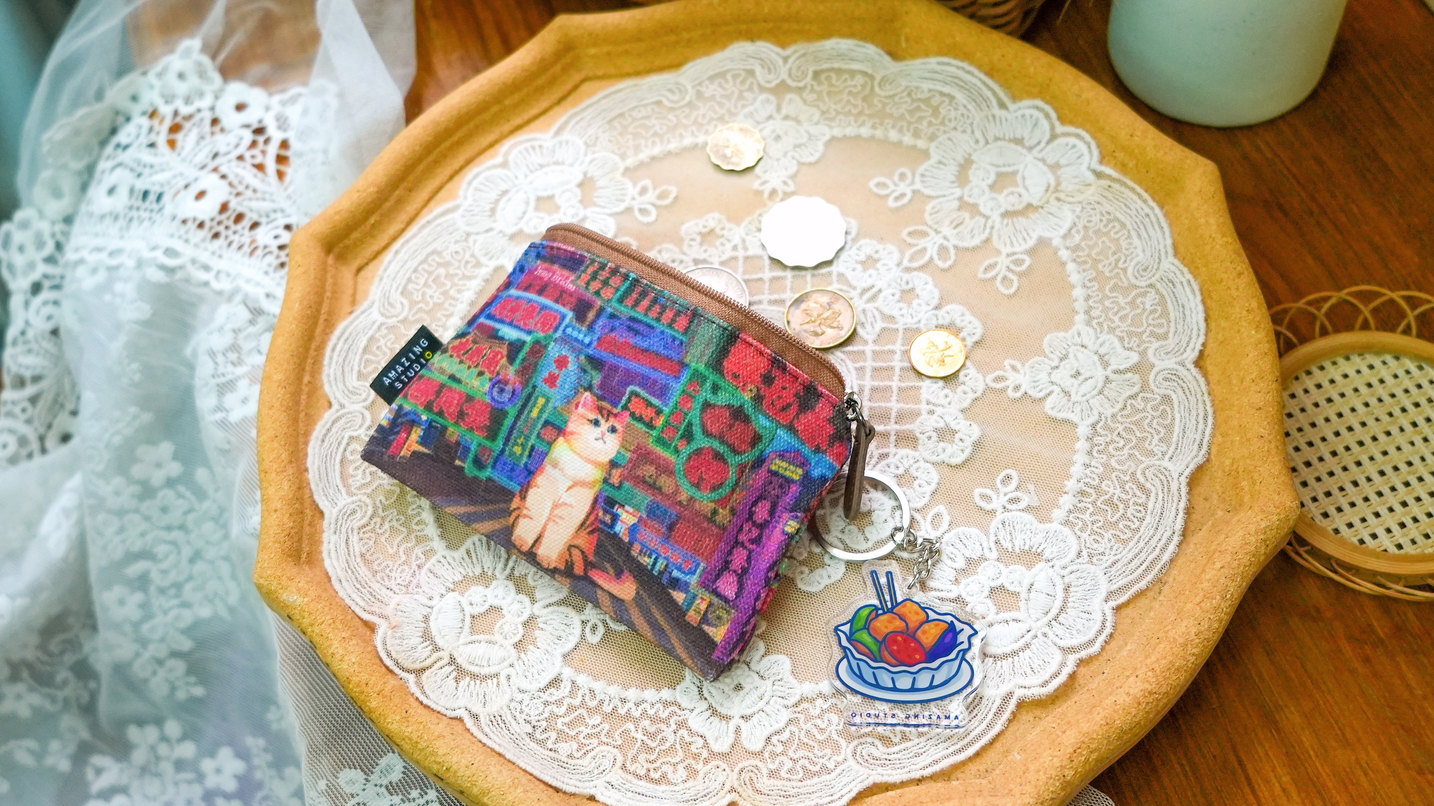 Neon Colours Canvas Coin Pouch | Bookazine HK