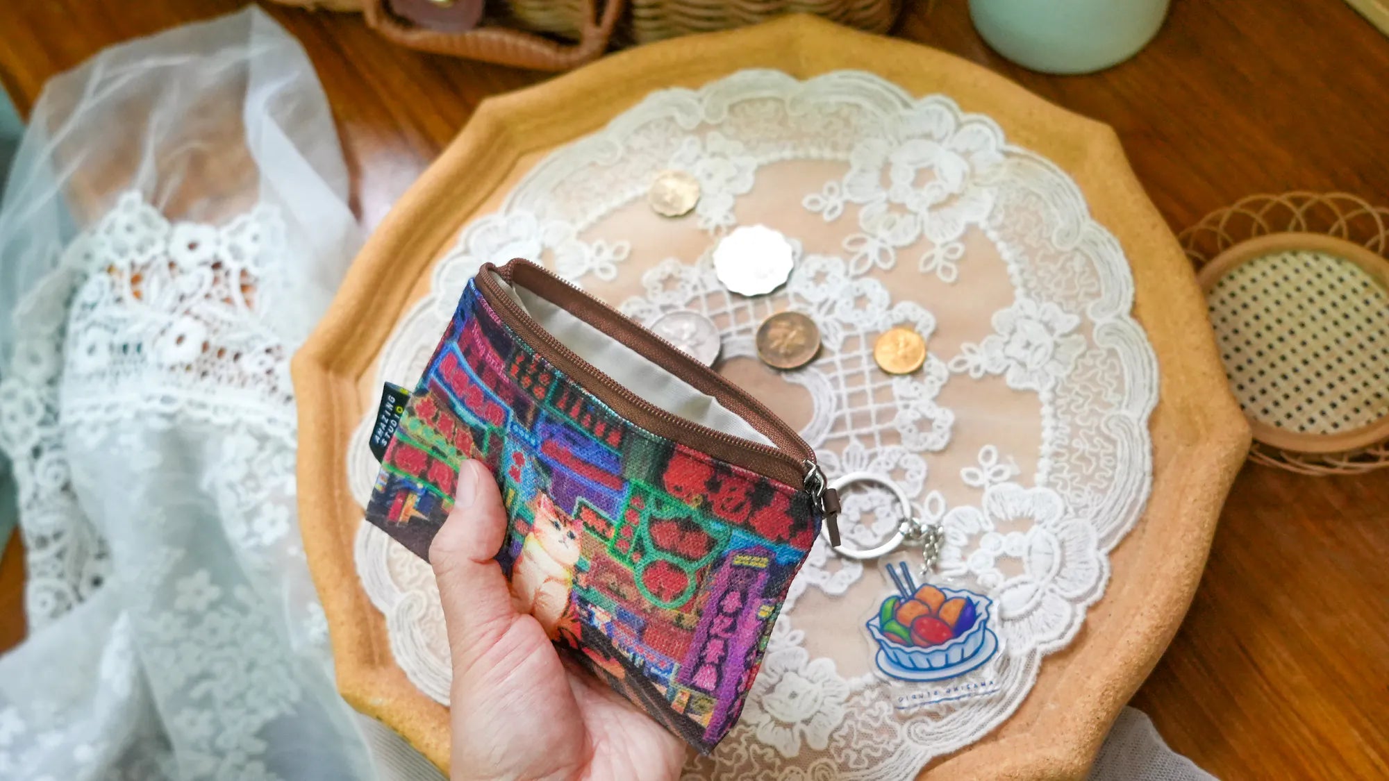 Neon Colours Canvas Coin Pouch | Bookazine HK