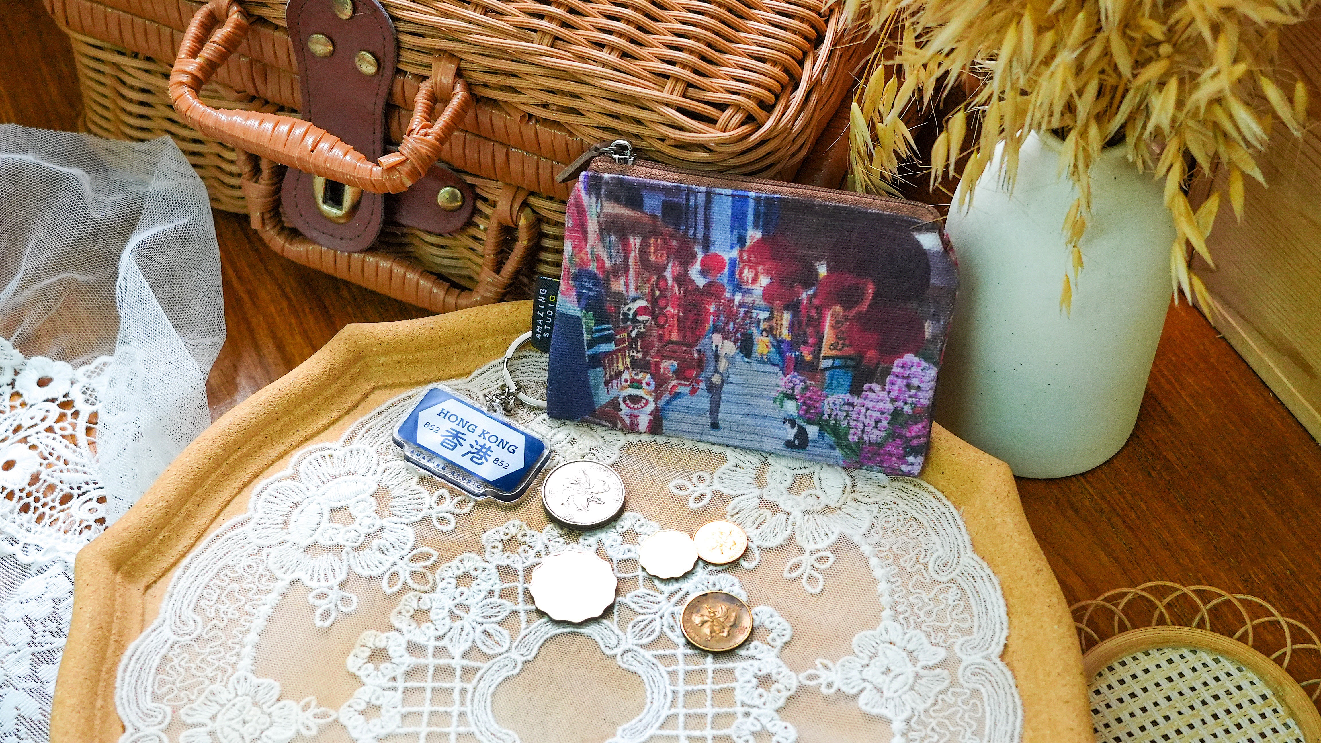 Stone Slab Street Canvas Coin Pouch | Bookazine HK