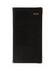 2024 Slimchart Week-to-View Pocket Diary with Appointments Black
