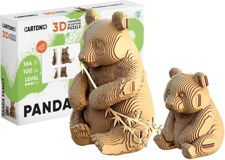 Cartonic 3D Puzzle Panda Family