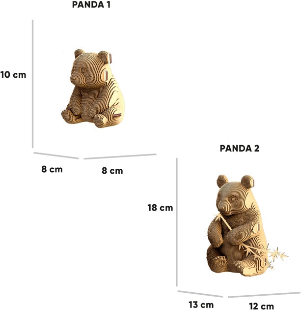 Cartonic 3D Puzzle Panda Family