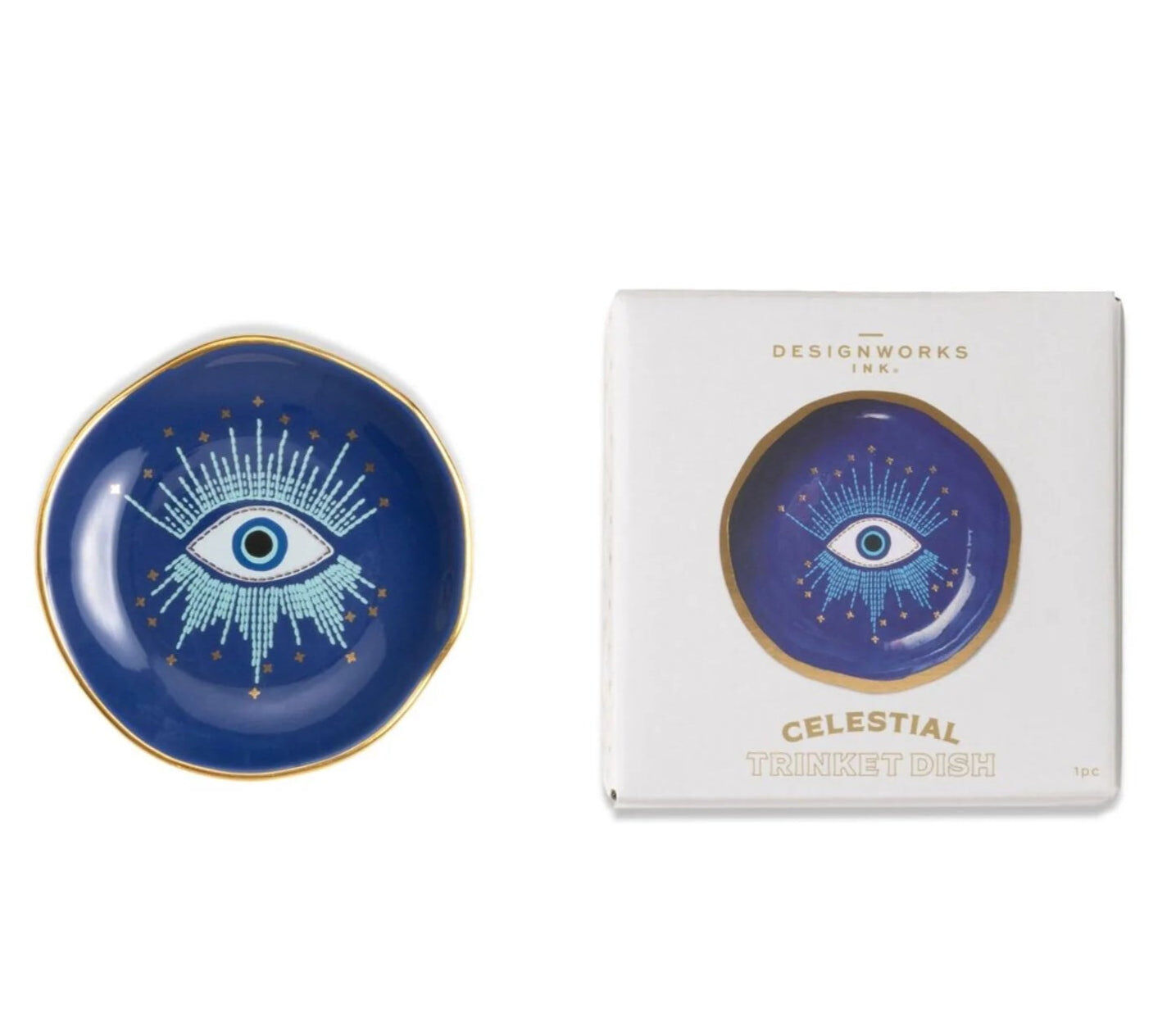 Celestial Starry Eyed Ceramic Trinket Dish | Bookazine HK