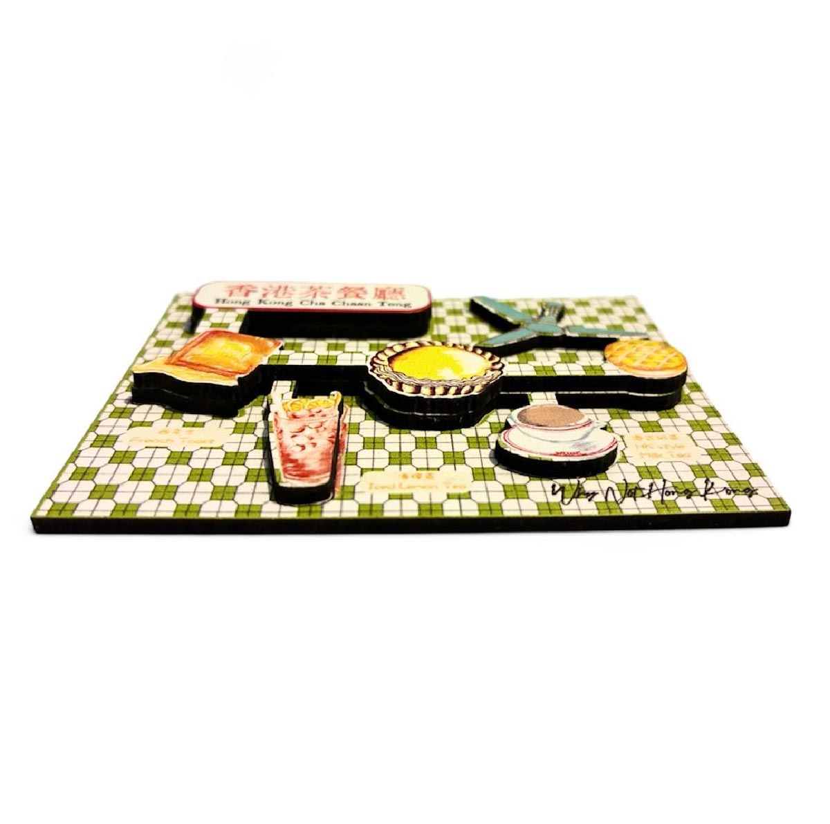 Cha Chaan Teng Three Layers Wooden Magnet | Bookazine HK