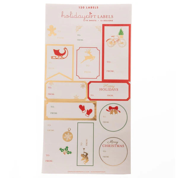 Christmas Noel Holiday Gift Labels Pack Of 130 | Bookazine HK