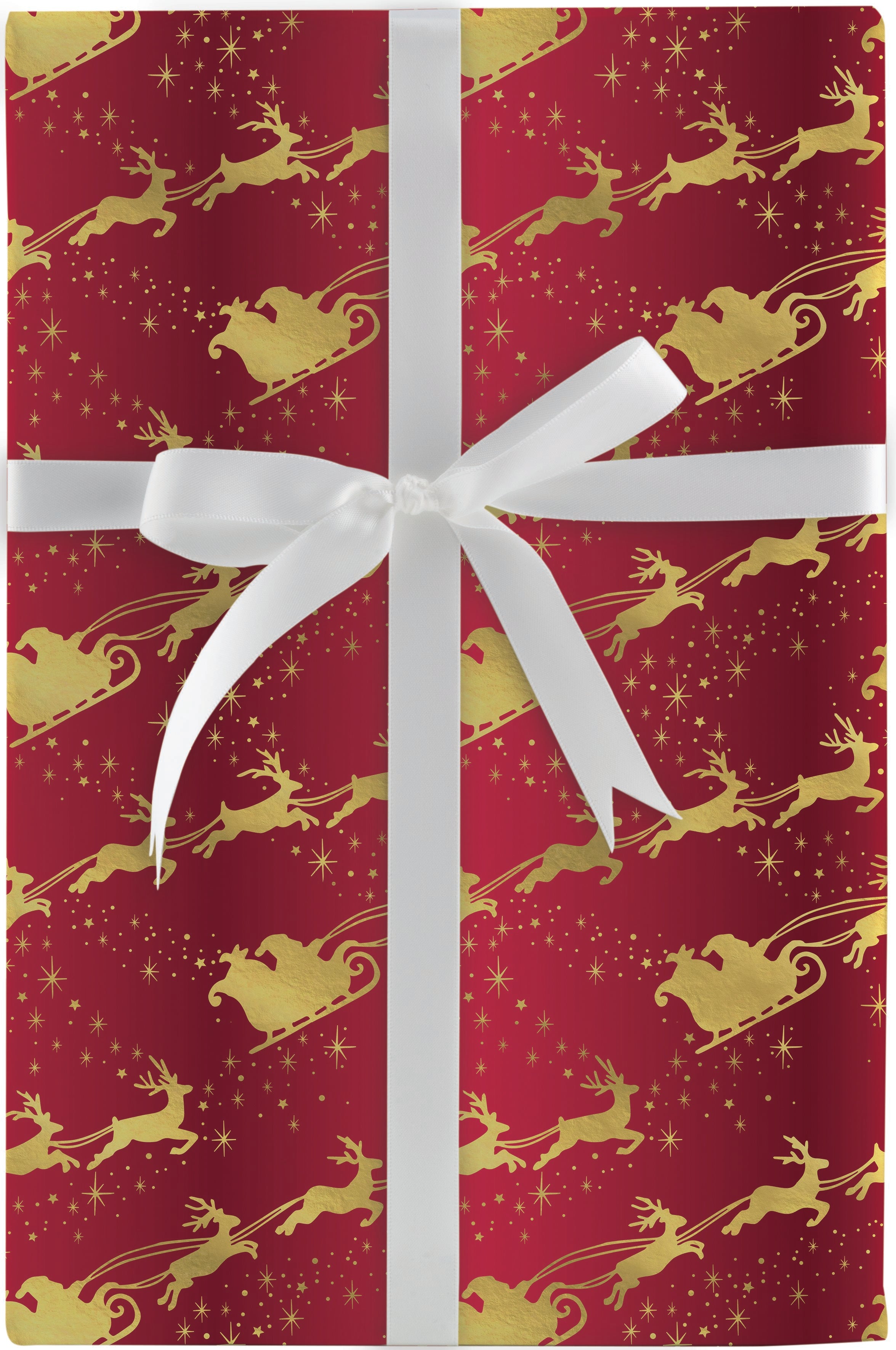 Christmas Santa Over The Moon Gift Wrap Jumbo 10Ft | Bookazine HK