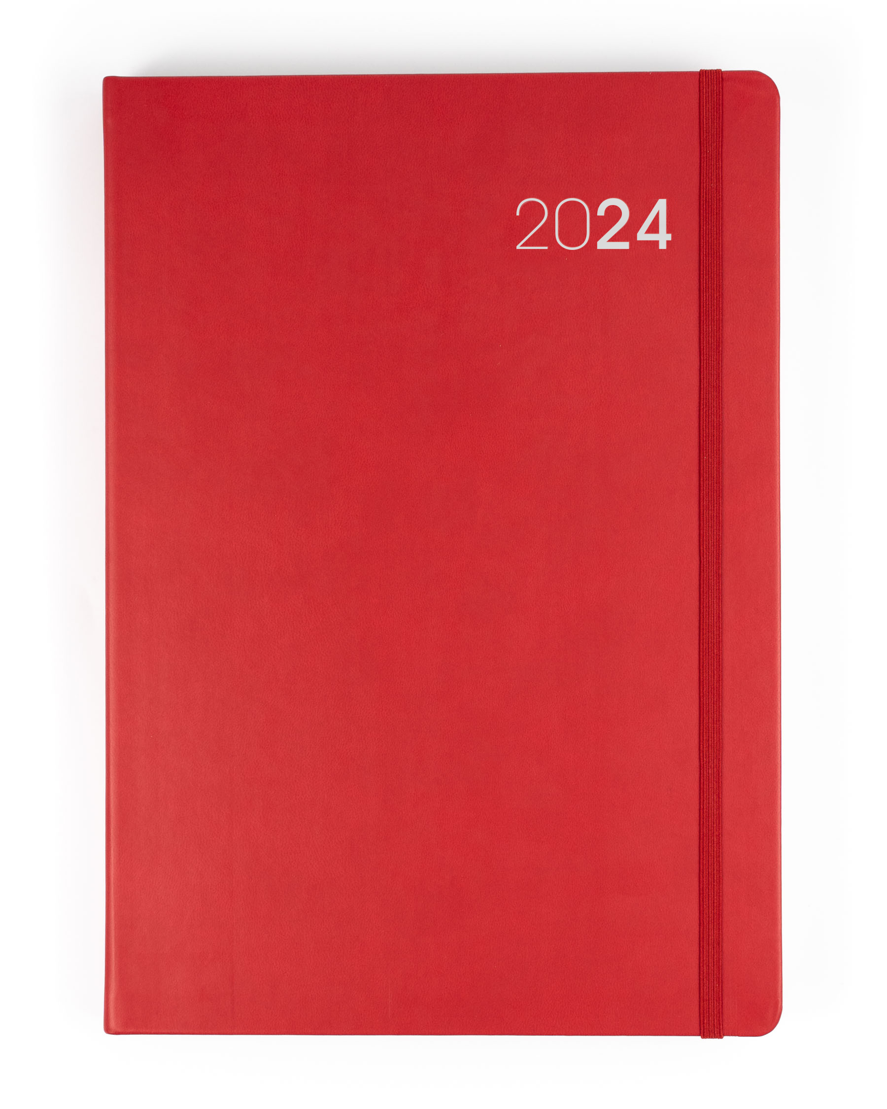 2024-diary-a4-day-to-a-page-planner-red