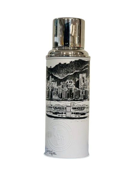 Nostalgia Hk Harbour And Ferry Glass Vacuum Flask 450Ml | Bookazine HK