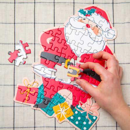 Santa Shaped Christmas Puzzle | Bookazine HK