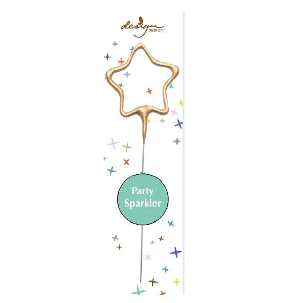 Gold Star Shaped Party Sparkler Candle | Bookazine HK