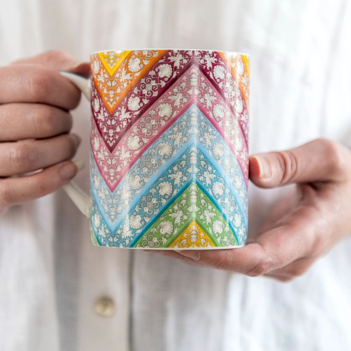 Chevrons China Mug