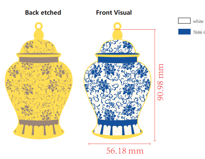 Chinoiserie Ginger Jar Bookmark