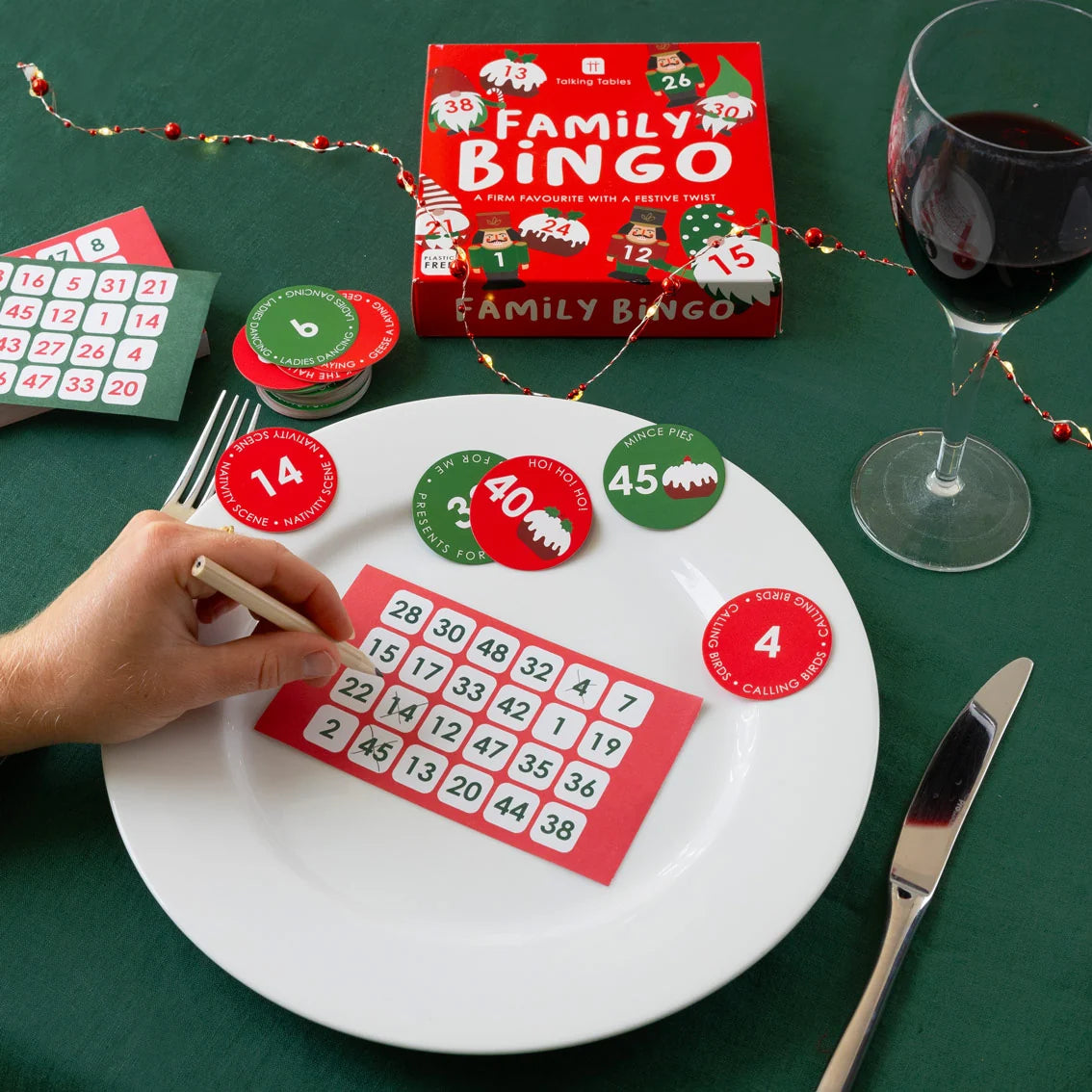 Christmas Family Bingo Game