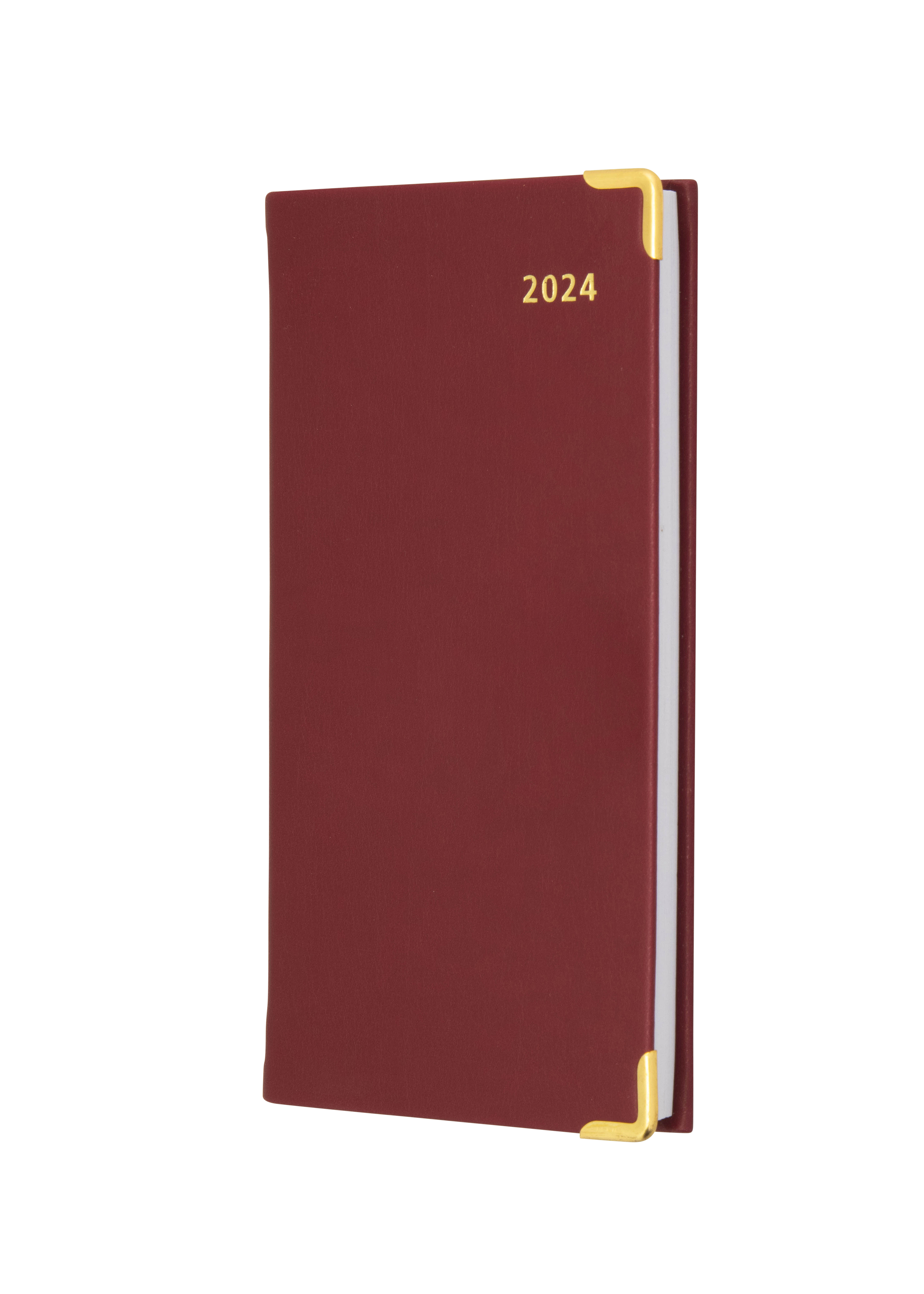 2024 Slimchart Week-to-View Pocket Diary with Appointments Red