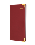 2024 Slimchart Week-to-View Pocket Diary with Appointments Red